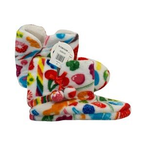 NWT Dylan’s Candy Bar Women’s Medium (Size 5/6) Colorful Candy Slippers